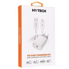 Hytech HY-XE40PD PD Kablo Seti 1PD 20W Hızlı Ev Şarj Adaptör