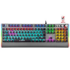 Rampage KB-R210 FAVORY Rainbow Aydınlatmalı Kristal Red Switch Mekanik Gaming Oyuncu Klavyesi