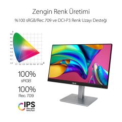 Asus 23.8'' PA247CV 1920X1080 5Ms 75Hz Dp Hdmi Ips Full Hd Monitör