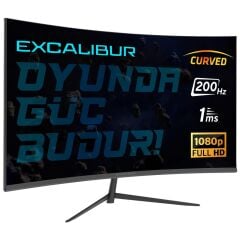 Casper 23.8'' Excalibur M.E238FHD-G 200Hz 1ms 300NIT (HDMI+DP) Curved + G-Sync FHD LED Monitör