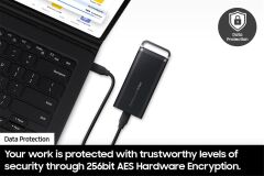 Samsung 8TB T5 Usb 3.2 (Okuma 1050MB - Yazma 1000MB) Siyah Taşınabilir SSD Disk MU-PH8T0S-WW