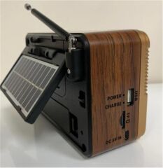 Everton Rt-671 Bluetooth Fm-Usb-Tf-Aux Şarjlı Solar Nostaljik Radyo