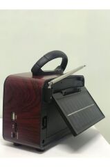 Everton Rt-830 Güneş Enerjili Panelli Bluetooth Fm-usb-Tf Card-Aux Nostaljik Radyo